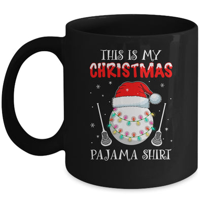 This Is My Christmas Pajama Shirt Gift For Lacrosse Lover Mug | siriusteestore