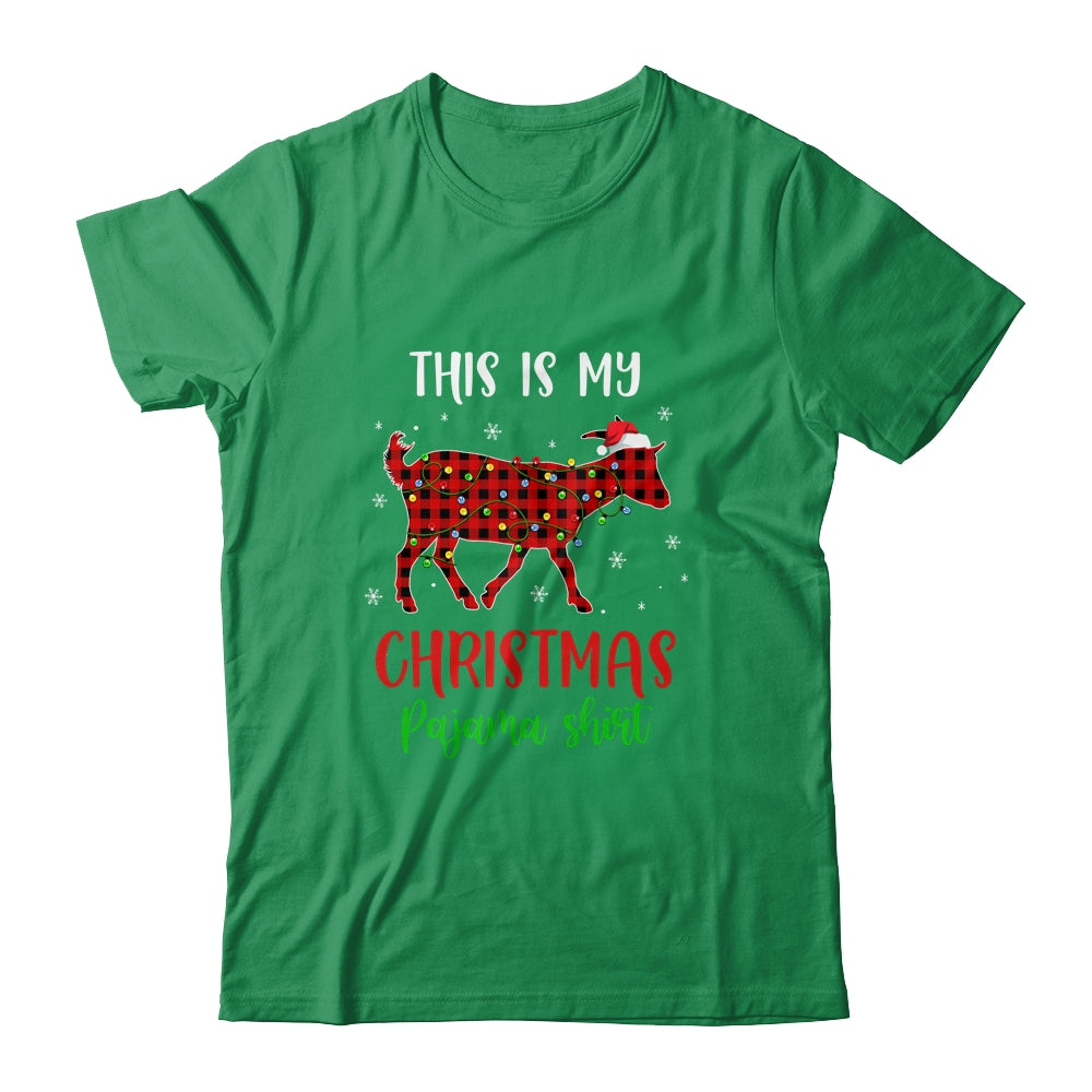 This Is My Christmas Pajama Shirt Goat Red Plaid Shirt & Sweatshirt | siriusteestore