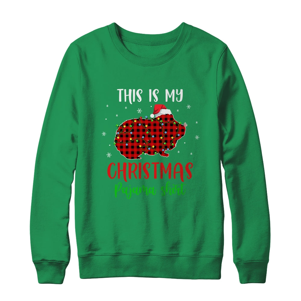This Is My Christmas Pajama Shirt Guinea Pig Red Plaid Shirt & Sweatshirt | siriusteestore