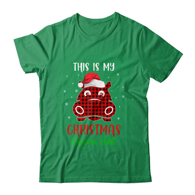 This Is My Christmas Pajama Shirt Hippopotamus Red Plaid Shirt & Sweatshirt | siriusteestore