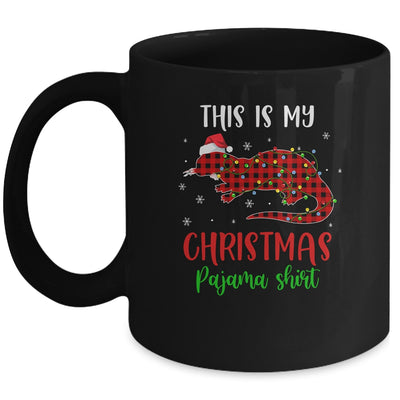 This Is My Christmas Pajama Shirt Otter Red Plaid Mug | siriusteestore