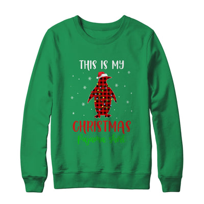 This Is My Christmas Pajama Shirt Penguin Red Plaid Shirt & Sweatshirt | siriusteestore