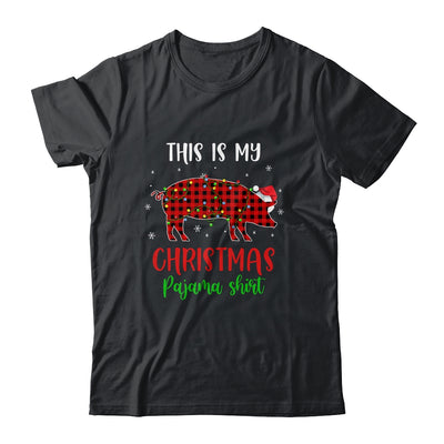 This Is My Christmas Pajama Shirt Pig Red Plaid Shirt & Sweatshirt | siriusteestore