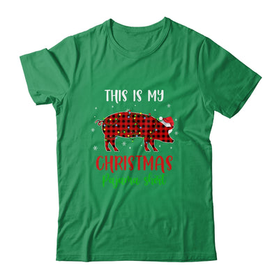 This Is My Christmas Pajama Shirt Pig Red Plaid Shirt & Sweatshirt | siriusteestore