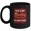 This Is My Christmas Pajama Shirt Red Plaid Funny Holidays Mug | siriusteestore