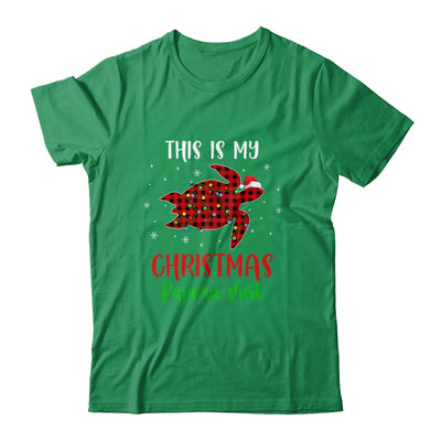 This Is My Christmas Pajama Shirt Turtle Red Plaid Shirt & Sweatshirt | siriusteestore