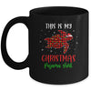 This Is My Christmas Pajama Shirt Turtle Red Plaid Mug | siriusteestore