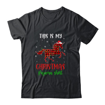 This Is My Christmas Pajama Shirt Unicorn Red Plaid Shirt & Sweatshirt | siriusteestore