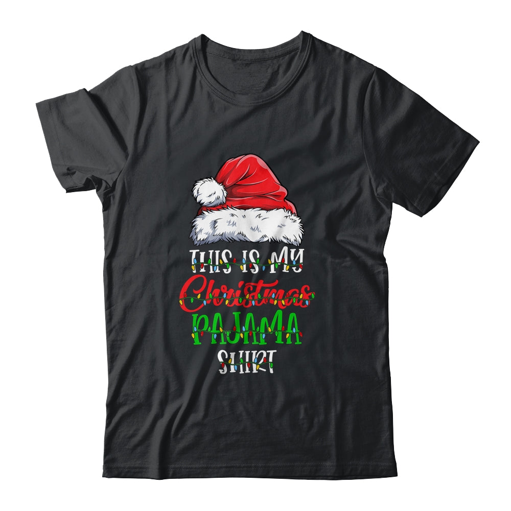 This Is My Christmas Pajama Shirt Xmas Lights Funny Holiday Shirt Sweatshirt