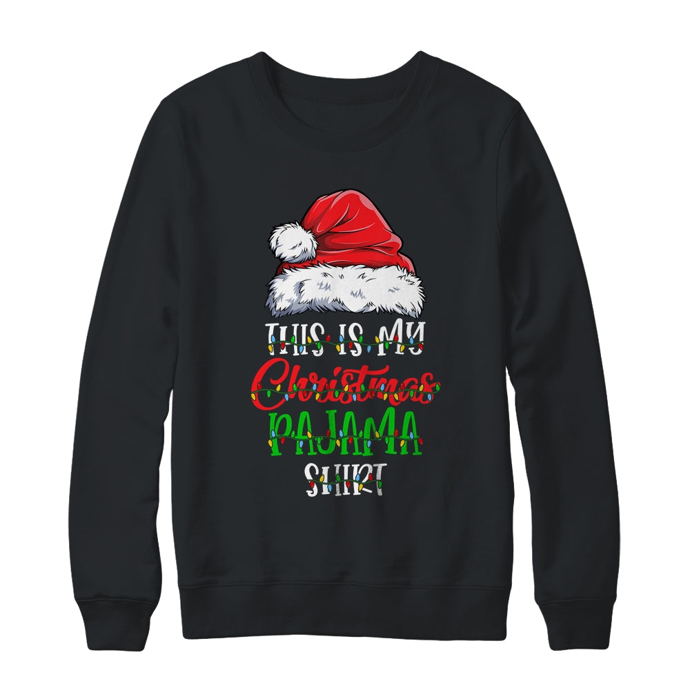 This Is My Christmas Pajama Shirt Xmas Lights Funny Holiday Shirt & Sweatshirt | siriusteestore