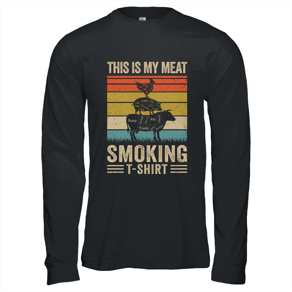 This Is My Meat Smoking BBQ Smoker Lover Vintage Shirt & Hoodie | siriusteestore