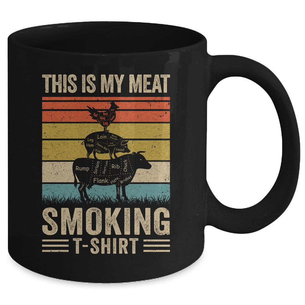 This Is My Meat Smoking BBQ Smoker Lover Vintage Mug | siriusteestore