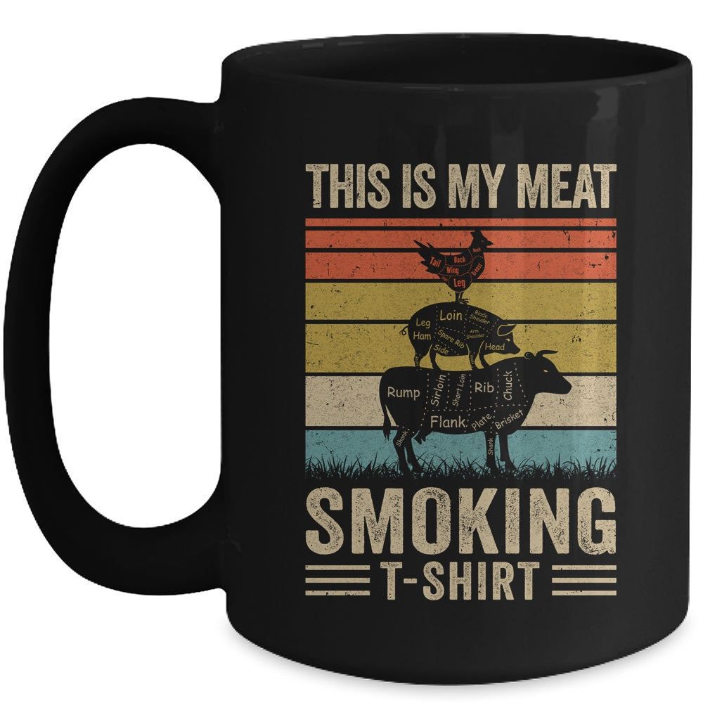 This Is My Meat Smoking BBQ Smoker Lover Vintage Mug | siriusteestore