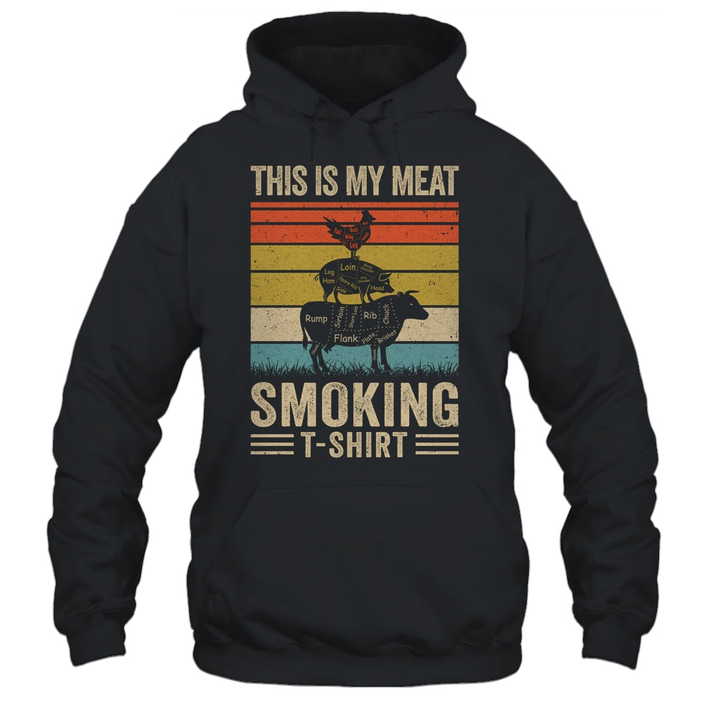 This Is My Meat Smoking BBQ Smoker Lover Vintage Shirt & Hoodie | siriusteestore