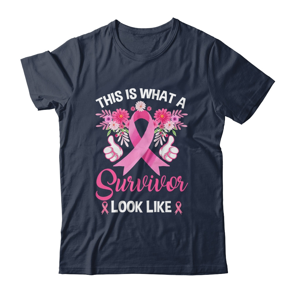 This Is What A Survivor Looks Like Breast Cancer Awareness Shirt & Hoodie | siriusteestore