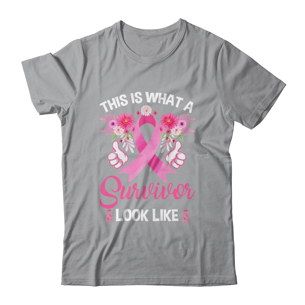 This Is What A Survivor Looks Like Breast Cancer Awareness Shirt & Hoodie | siriusteestore