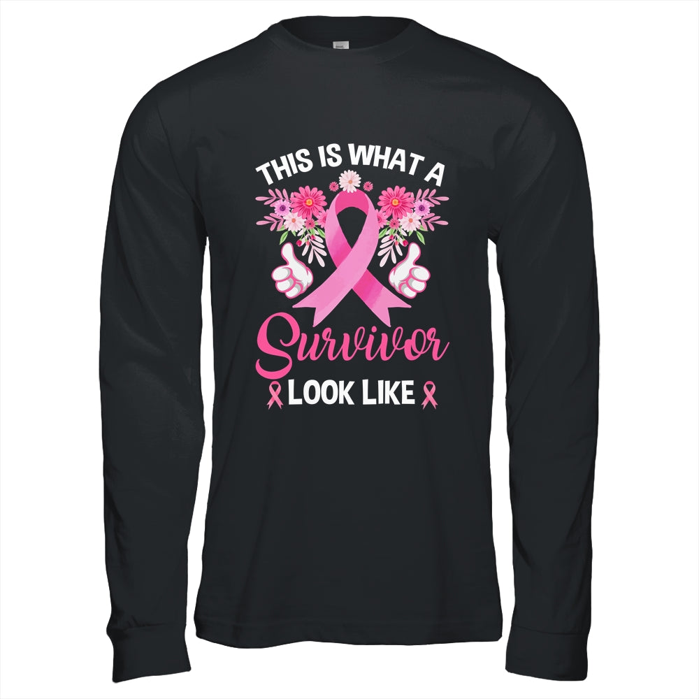 This Is What A Survivor Looks Like Breast Cancer Awareness Shirt & Hoodie | siriusteestore