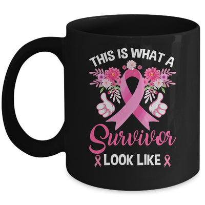 This Is What A Survivor Looks Like Breast Cancer Awareness Mug | siriusteestore