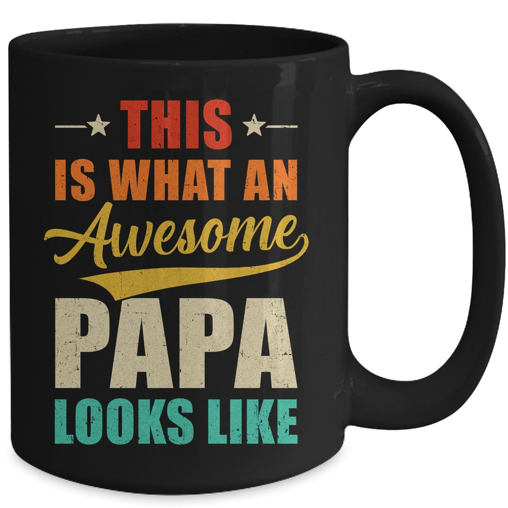 This Is What An Awesome Papa Looks Like Fathers Day Mug | siriusteestore