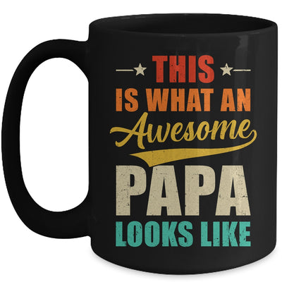 This Is What An Awesome Papa Looks Like Fathers Day Mug | siriusteestore
