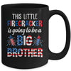 This Little Firecracker Is Going To Be Big Brother 4th July Mug | siriusteestore