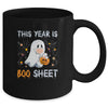 This Year Is Boo Sheet Boo Ghost Halloween Funny Gift Mug | siriusteestore