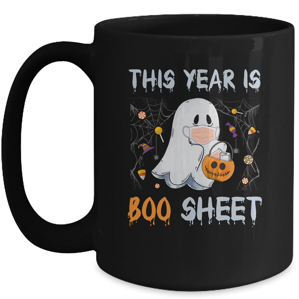 This Year Is Boo Sheet Boo Ghost Halloween Funny Gift Mug | siriusteestore