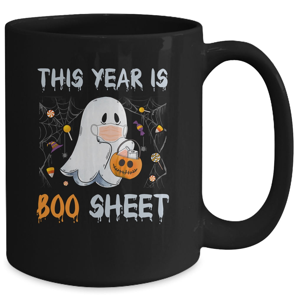 This Year Is Boo Sheet Boo Ghost Halloween Funny Gift Mug | siriusteestore
