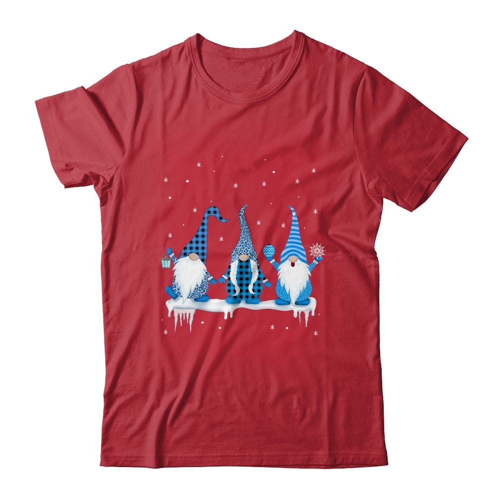 Three Christmas Gnomes Funny Humor Santa Blue Christmas Shirt & Sweatshirt | siriusteestore