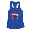 Three Glasses Wine Heart Funny Couple Valentines Day Shirt & Tank Top | siriusteestore