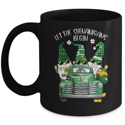 Three Gnome St Patricks Day Let The Shenanigans Begin Irish Mug | siriusteestore