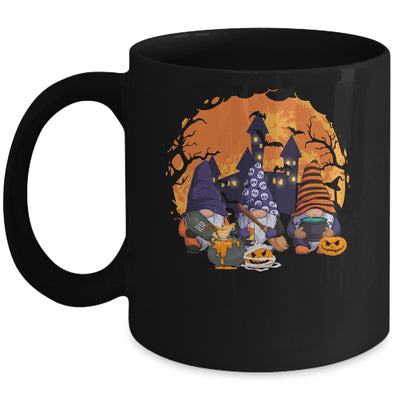 Three Gnomes Happy Halloween Fall Candy Corn Pumpkin Mug | siriusteestore