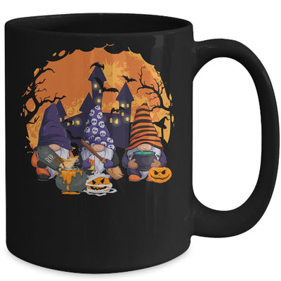 Three Gnomes Happy Halloween Fall Candy Corn Pumpkin Mug | siriusteestore