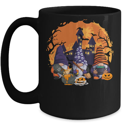 Three Gnomes Happy Halloween Fall Candy Corn Pumpkin Mug | siriusteestore