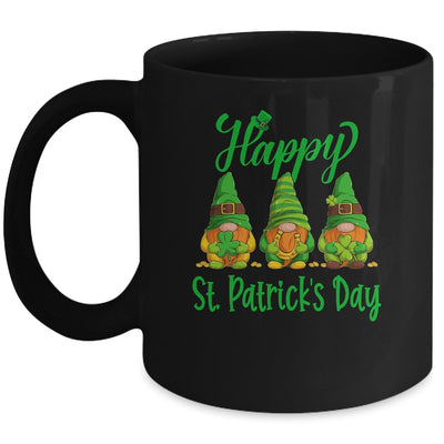 Three Gnomes Holding Shamrock Plaid Leopard St Patricks Day Mug | siriusteestore