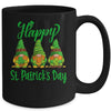 Three Gnomes Holding Shamrock Plaid Leopard St Patricks Day Mug | siriusteestore