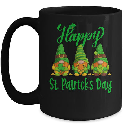 Three Gnomes Holding Shamrock Plaid Leopard St Patricks Day Mug | siriusteestore