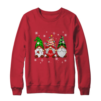 Three Gnomies Red Plaid Buffalo Costume Gnome Christmas Shirt & Sweatshirt | siriusteestore