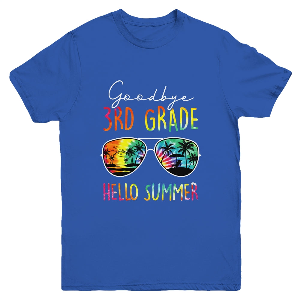 Tie Dye Goodbye 3rd Grade Hello Summer Last Day Of School Youth Shirt | siriusteestore