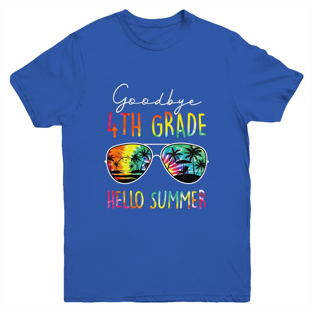 Tie Dye Goodbye 4th Grade Hello Summer Last Day Of School Youth Shirt | siriusteestore