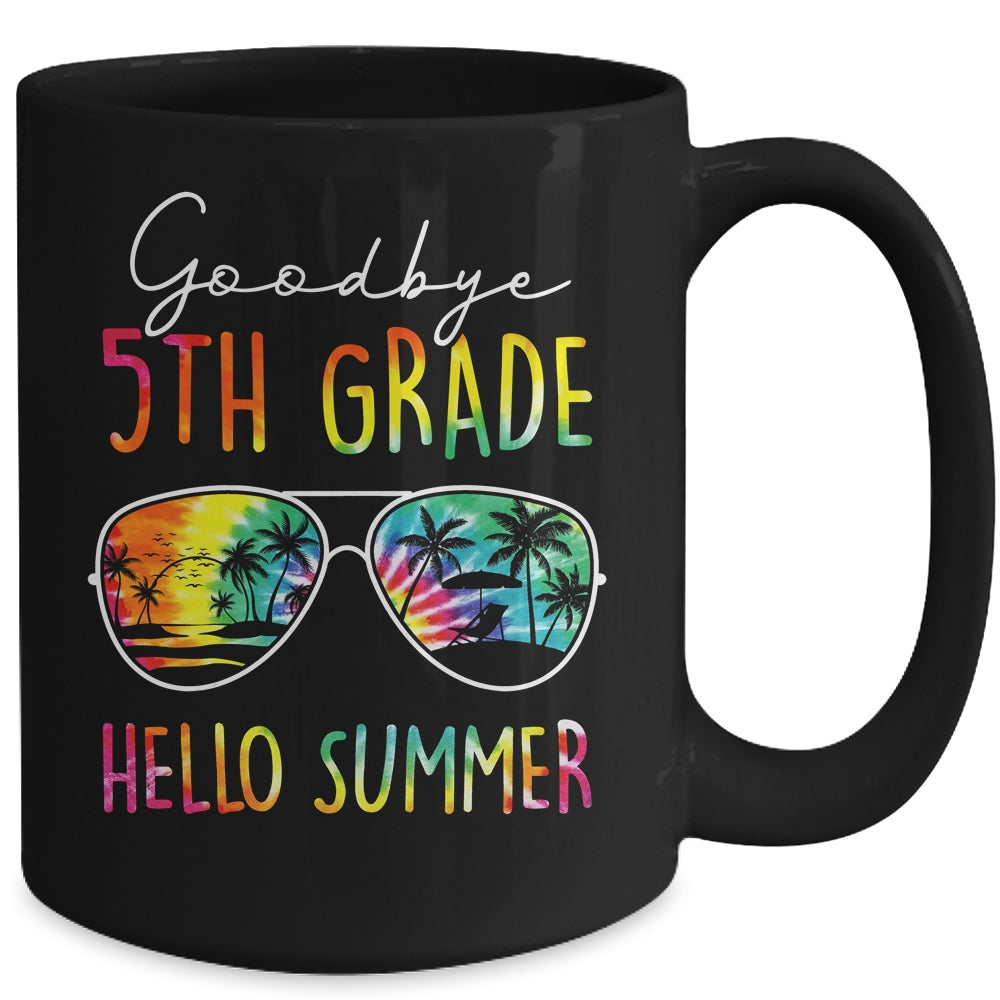 Tie Dye Goodbye 5th Grade Hello Summer Last Day Of School Mug | siriusteestore