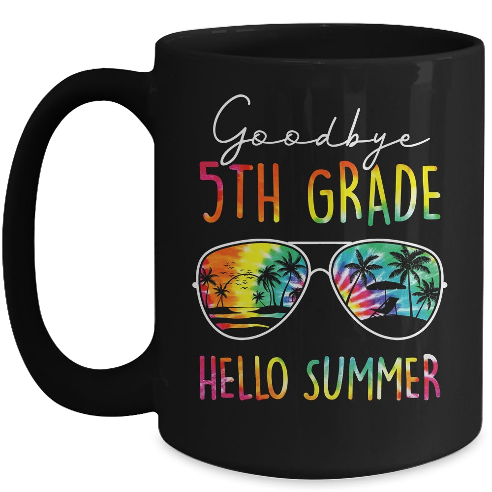 Tie Dye Goodbye 5th Grade Hello Summer Last Day Of School Mug | siriusteestore