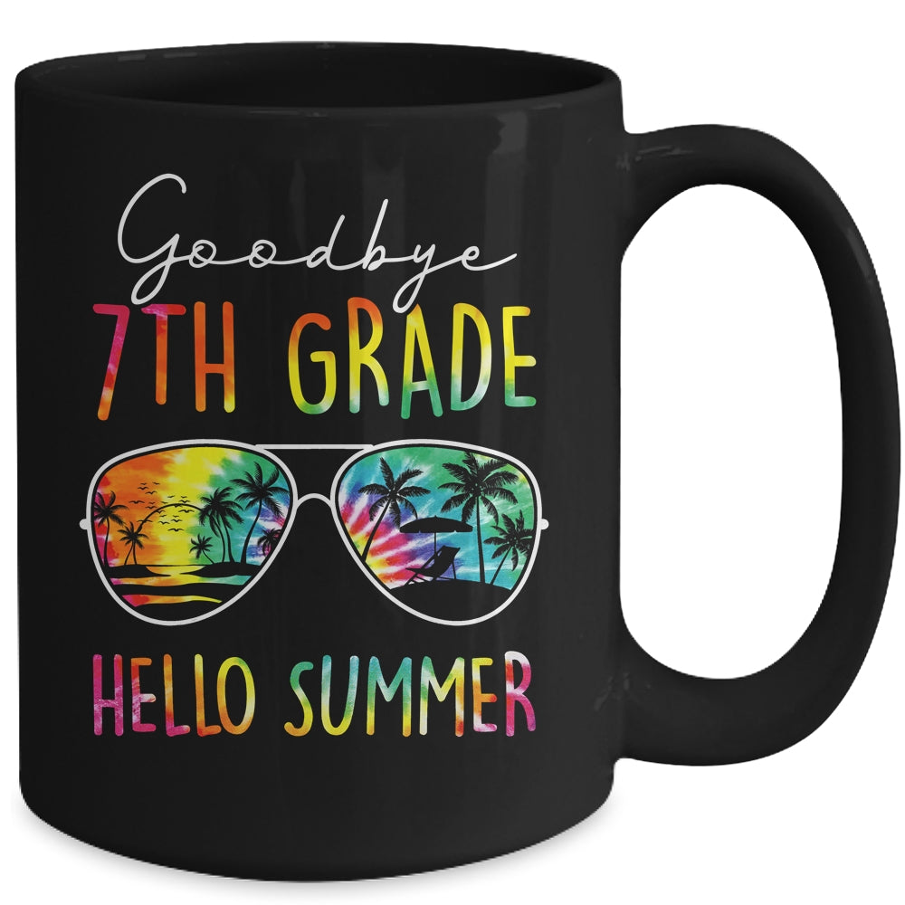 Tie Dye Goodbye 7th Grade Hello Summer Last Day Of School Mug | siriusteestore