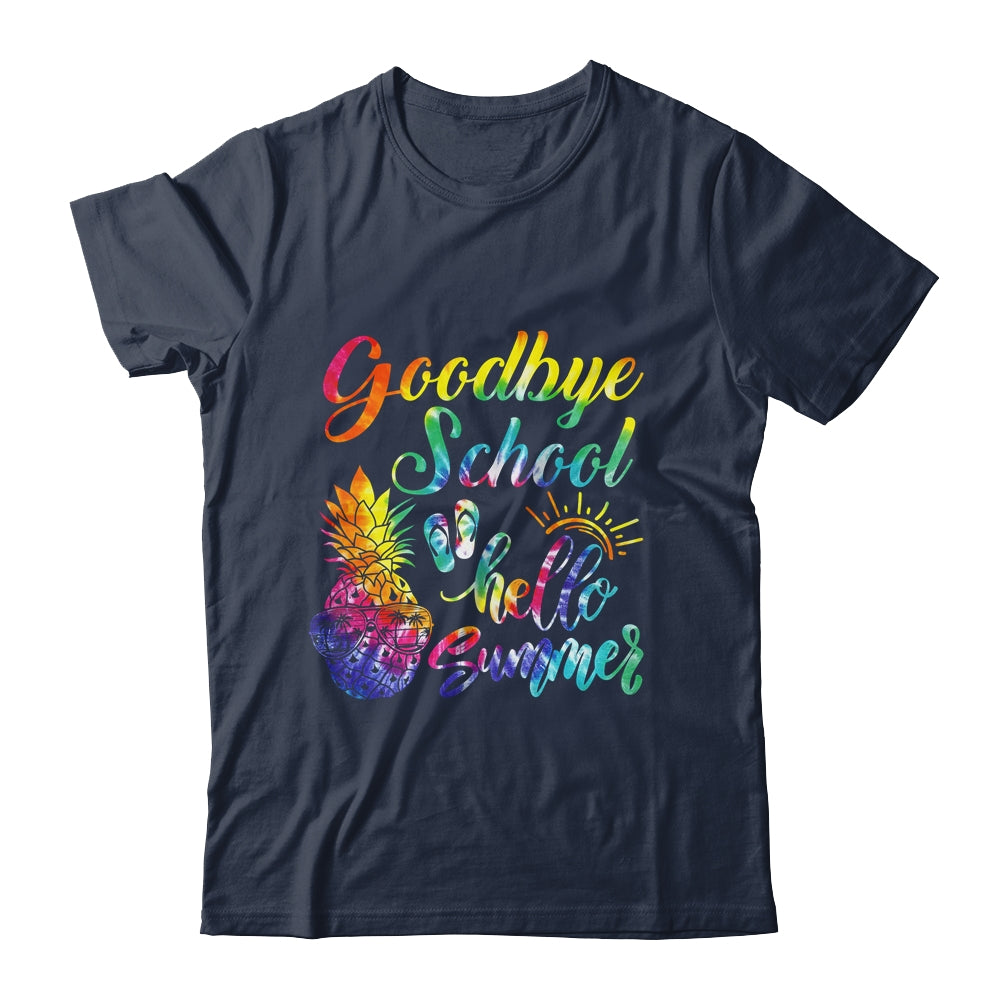 Tie Dye Goodbye School Hello Summer Last Day Of School Shirt & Tank Top | siriusteestore
