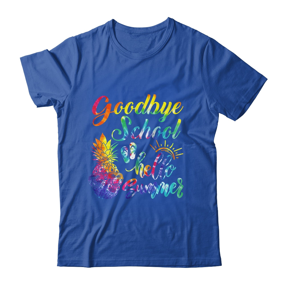 Tie Dye Goodbye School Hello Summer Last Day Of School Shirt & Tank Top | siriusteestore