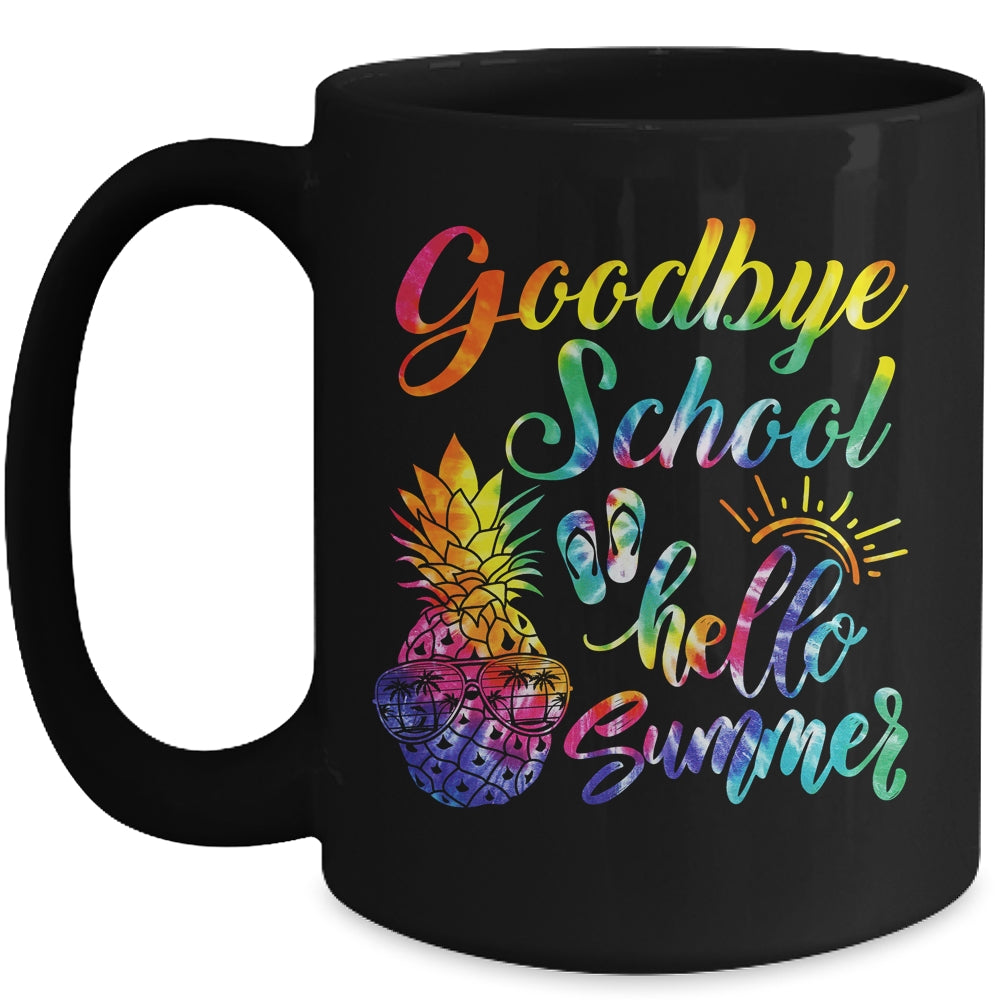 Tie Dye Goodbye School Hello Summer Last Day Of School Mug | siriusteestore