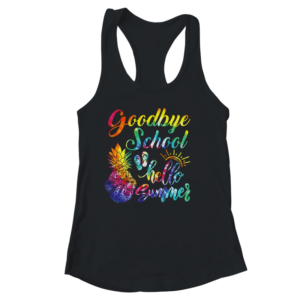 Tie Dye Goodbye School Hello Summer Last Day Of School Shirt & Tank Top | siriusteestore