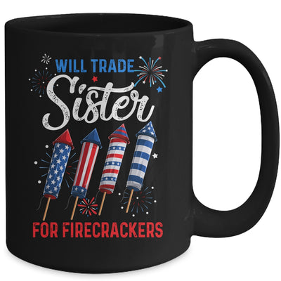 Trade Sister For Firecrackers Funny Boys 4th Of July Mug | siriusteestore