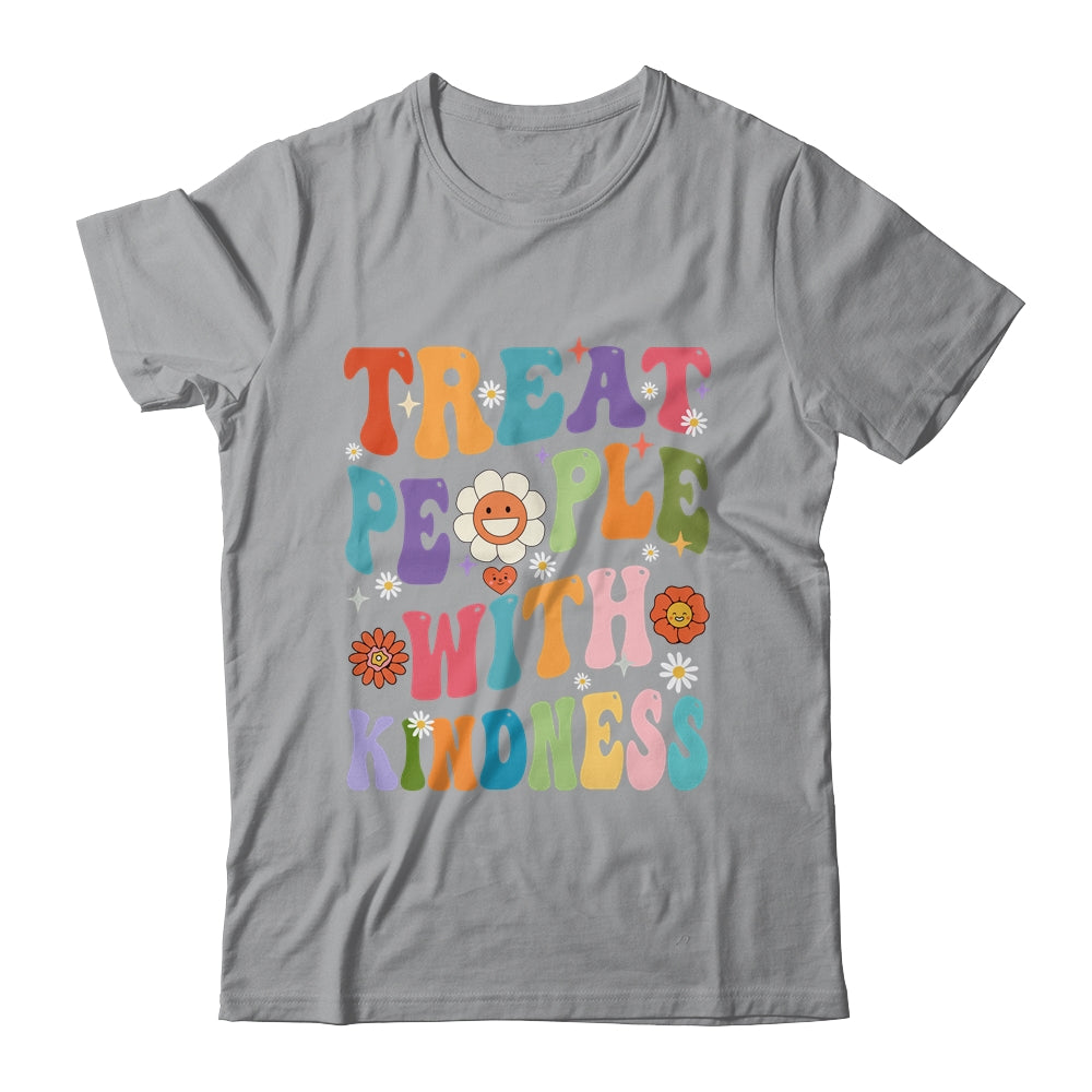 Treat People With Kindness Positive Mindset Groovy Women Shirt & Hoodie | siriusteestore