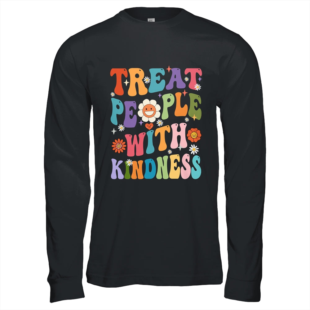 Treat People With Kindness Positive Mindset Groovy Women Shirt & Hoodie | siriusteestore
